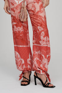 Flowy knotted jungle pants